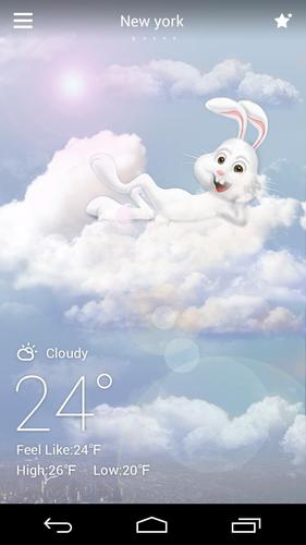 Mr Rabbit GO Weather Theme