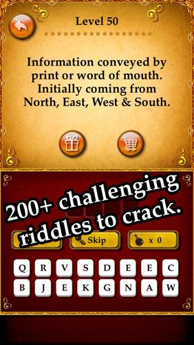 Riddles Games Quiz : With answers for Free Riddles