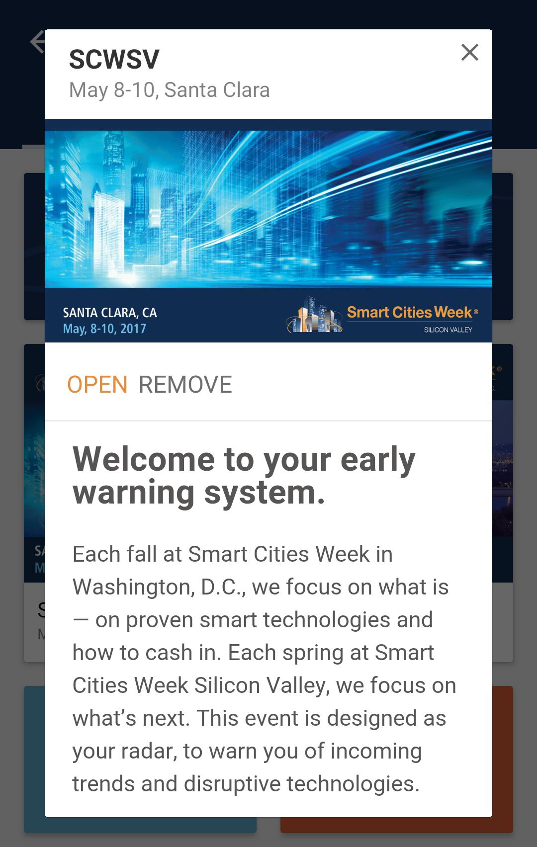 Smart Cities Week App