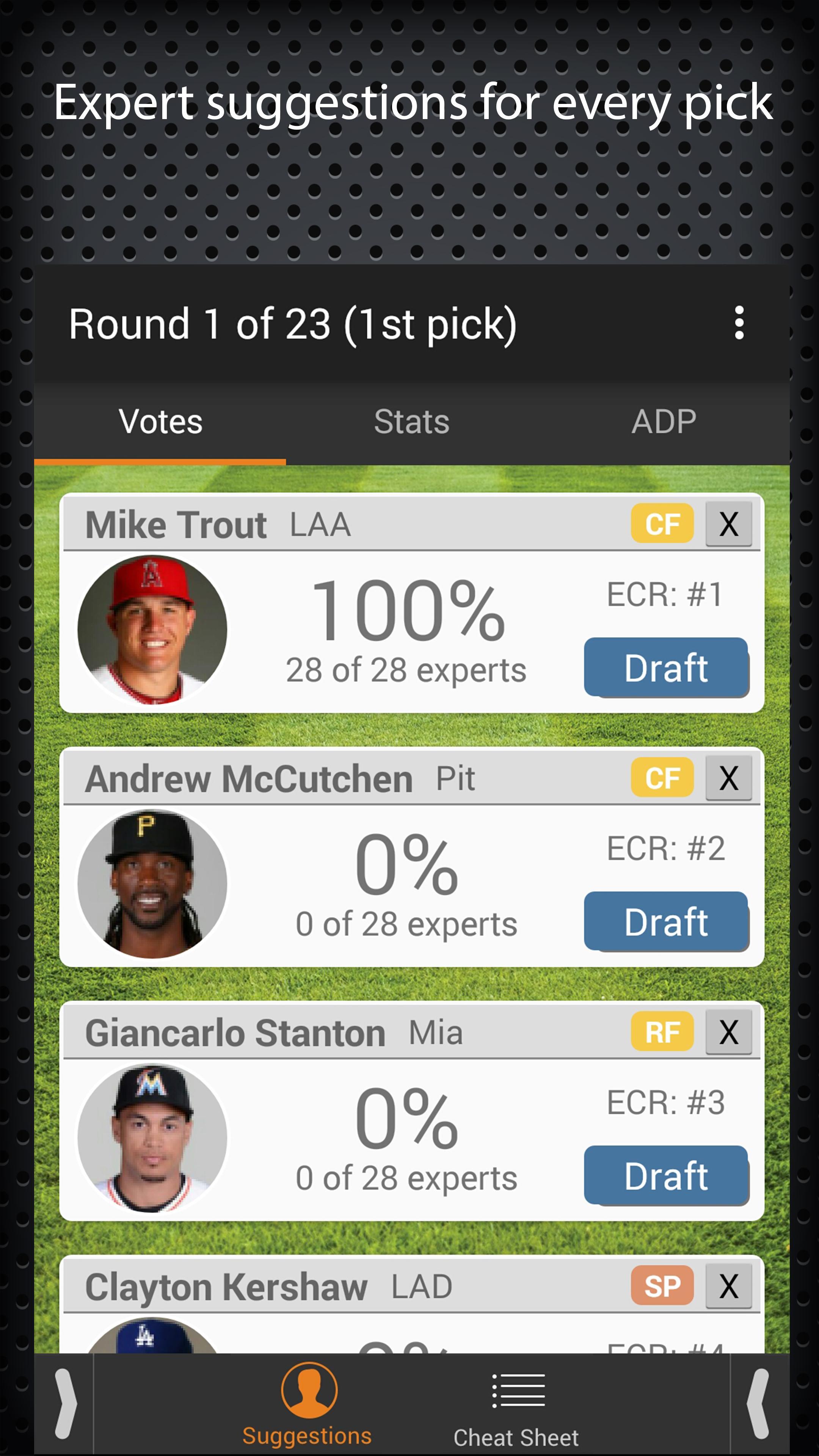 FantasyPros Mock Draft MLB '15