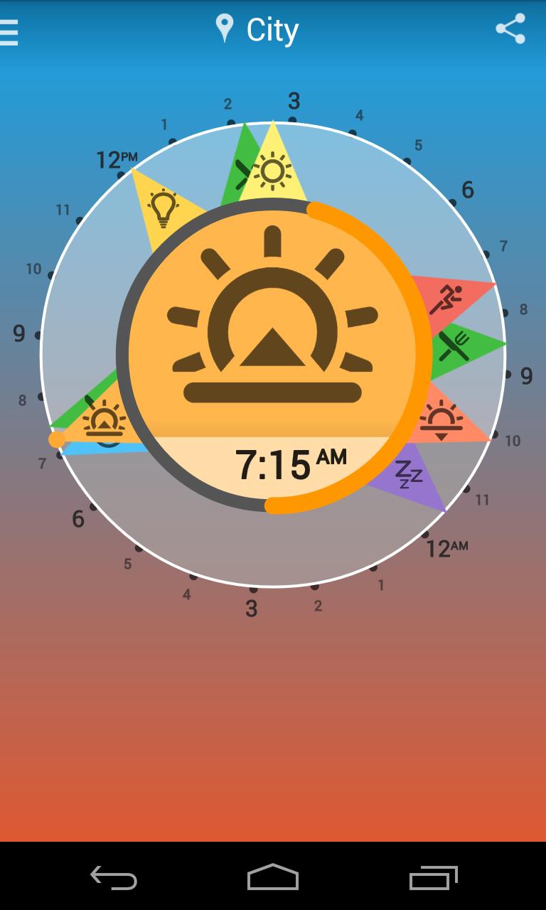 Solar Clock: Circadian Rhythm