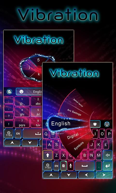 Energy Vibration Keyboard Theme