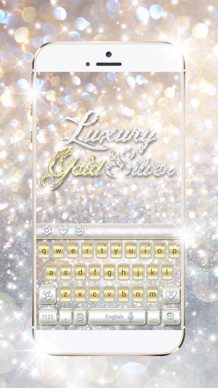 Luxury Gold & Silver Keyboard