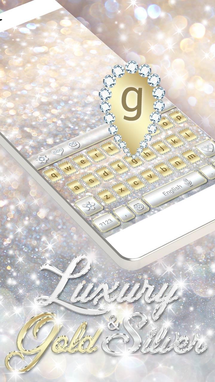 Luxury Gold & Silver Keyboard