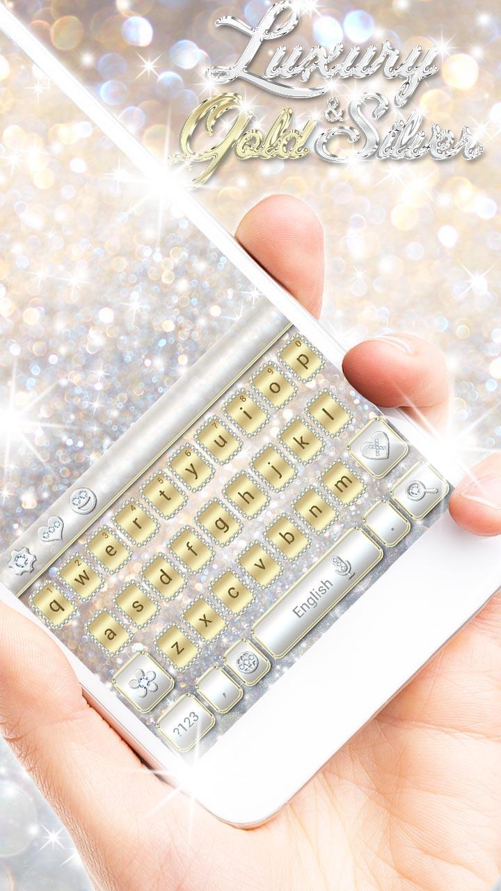 Luxury Gold & Silver Keyboard