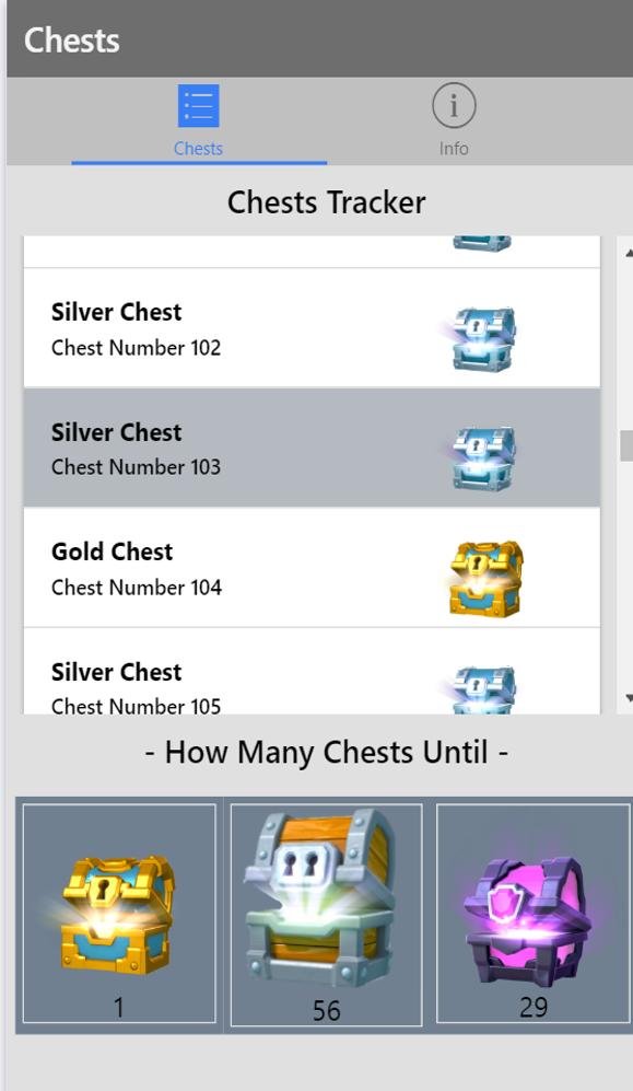 Royale Chest Tracker