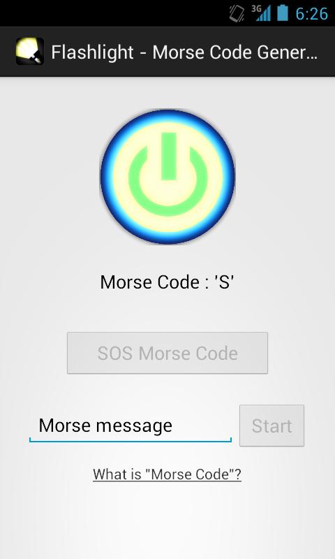 Flashlight-MorseCode Generator