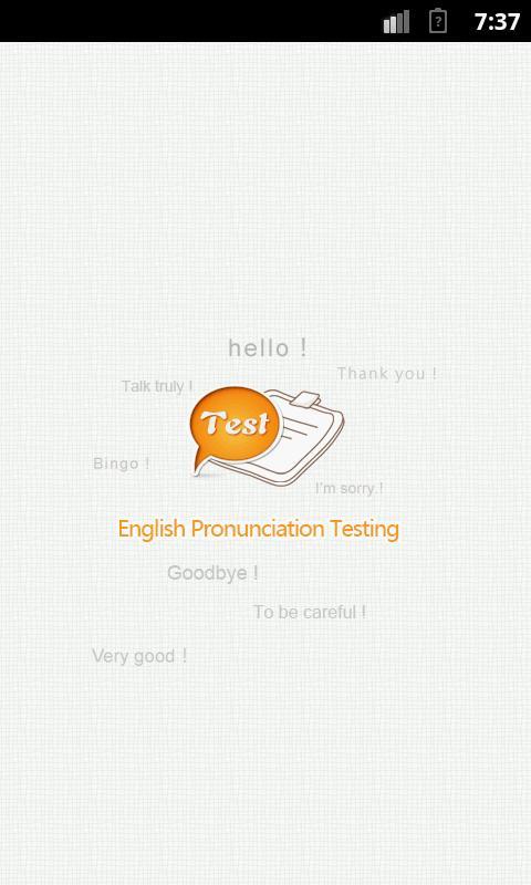 English Pronunciation Testing