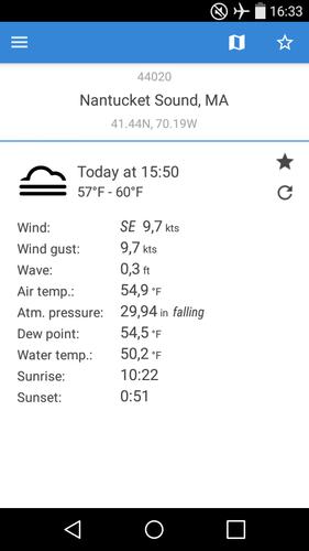 NOAA Buoys Live Marine Weather