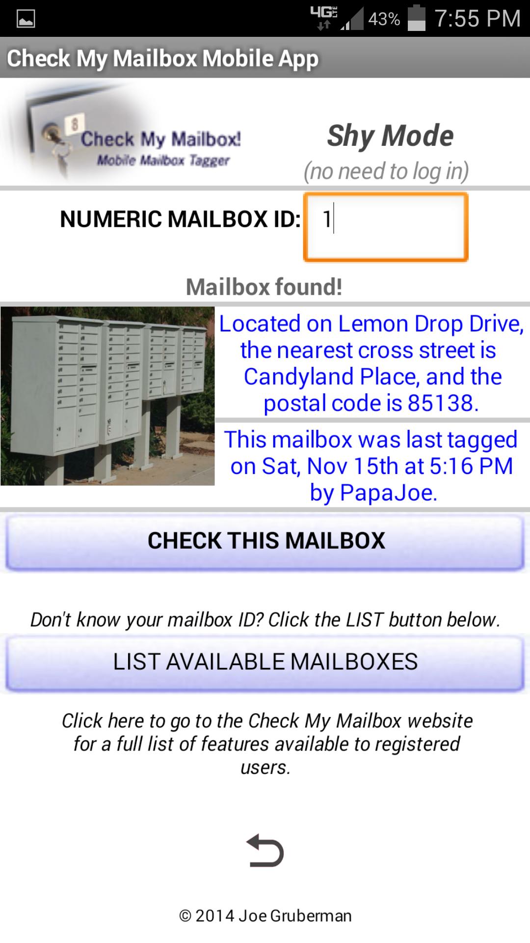 Mailbox Tagger