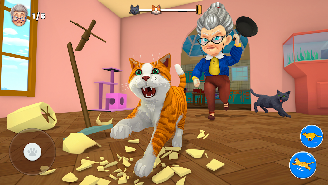 Bad Cat Simulator: Prank Gran