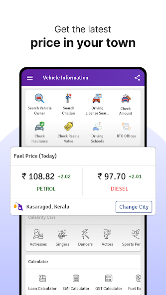 RTO Vehicle Info App, Challan