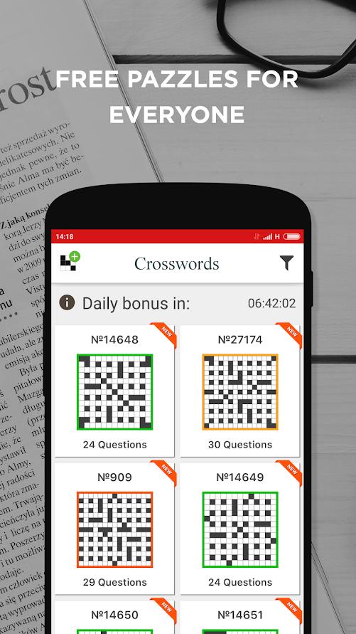 Free Crosswords. New Everyday