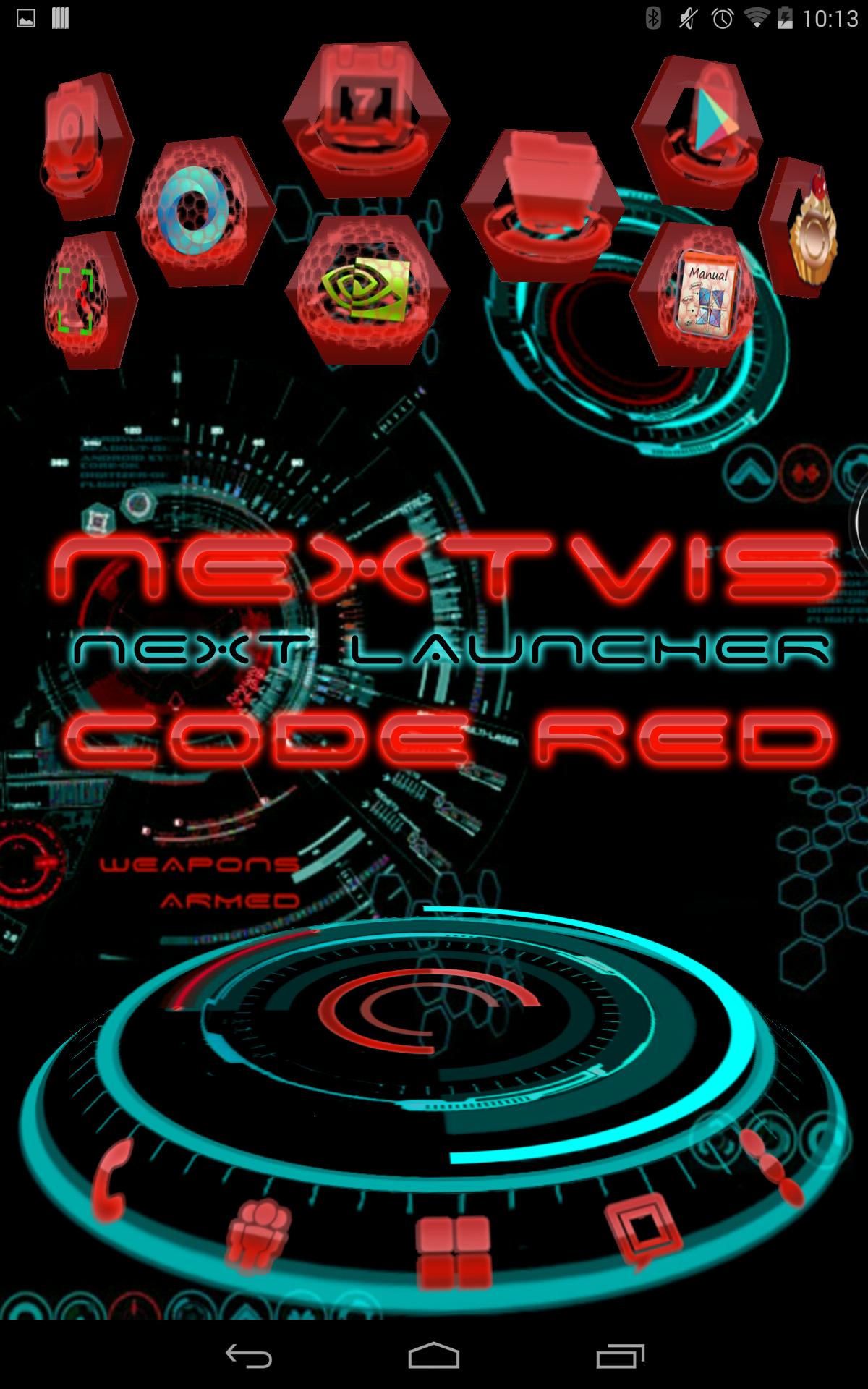 Free Next Launcher Code RED 3D