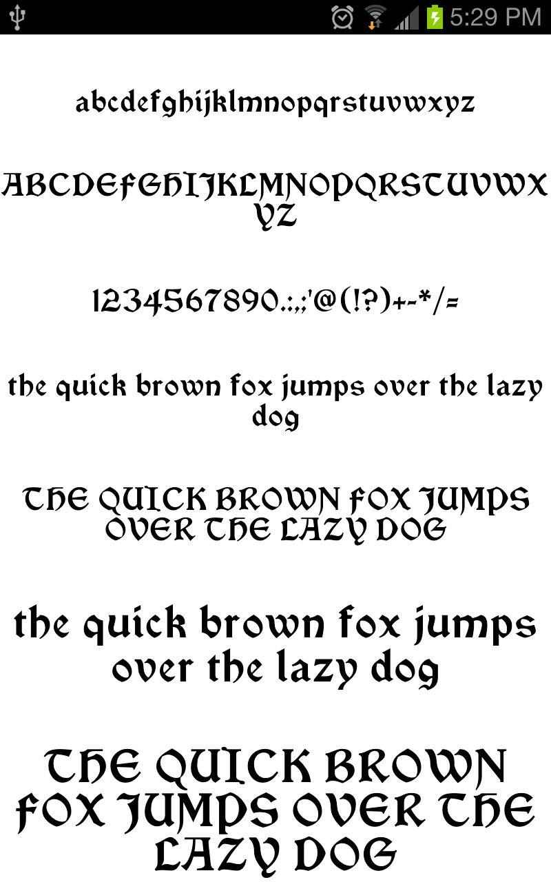 Goth Fonts