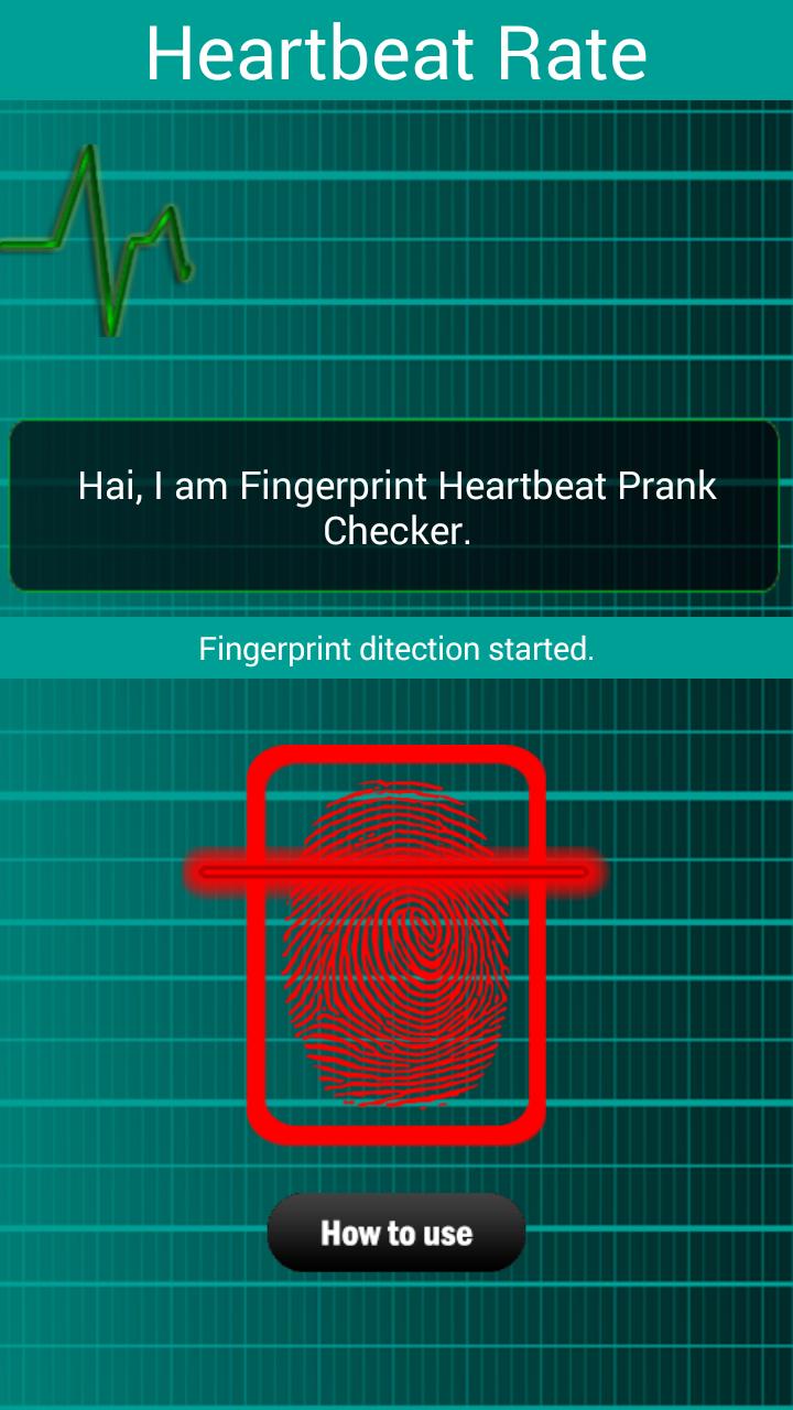 Fingerprint Heartbeat Prank