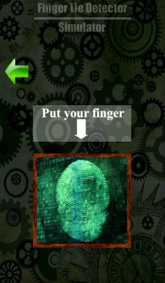 Lie detector finger Simulator