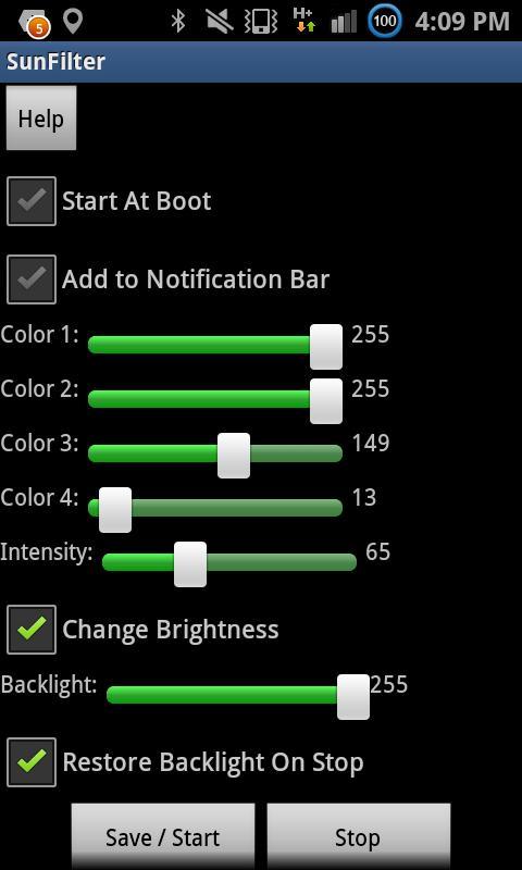 SunFilter - Screen Temperature
