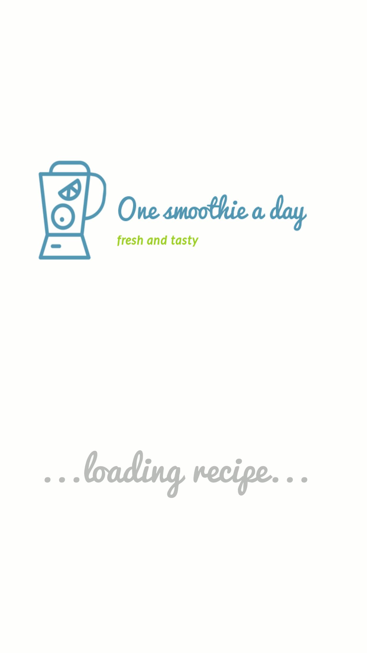 One smoothie a day
