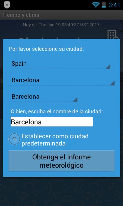 Tiempo y clima