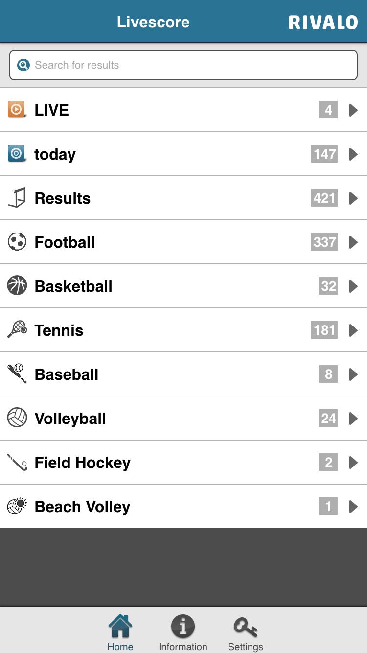 Rivalo Livescore