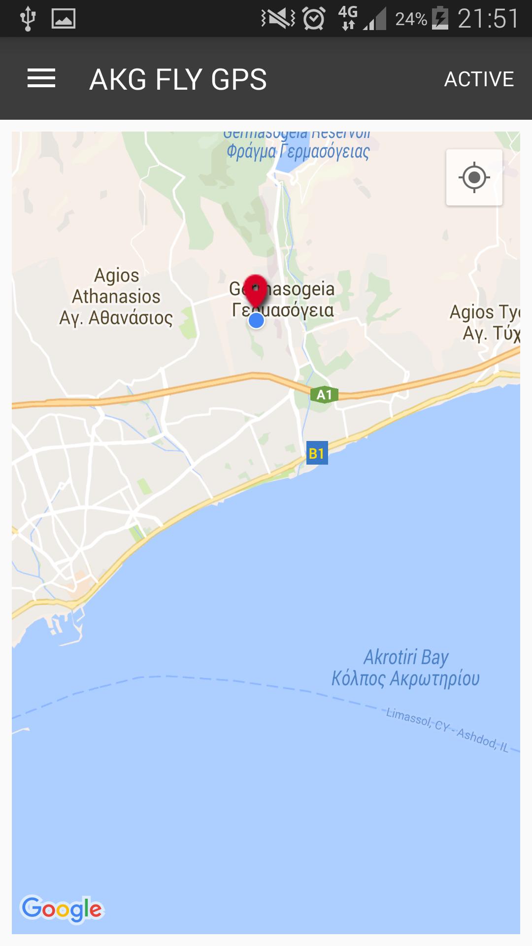 akg fly gps