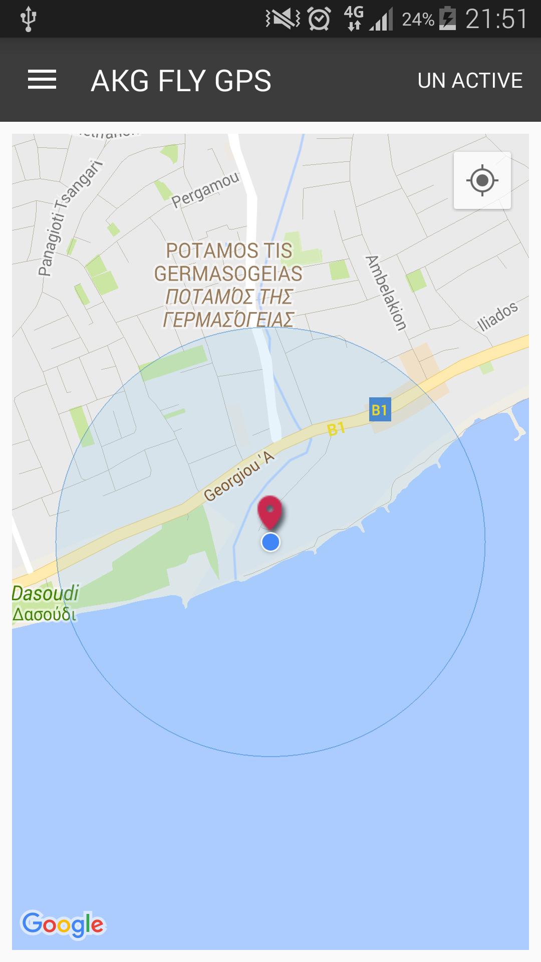 akg fly gps