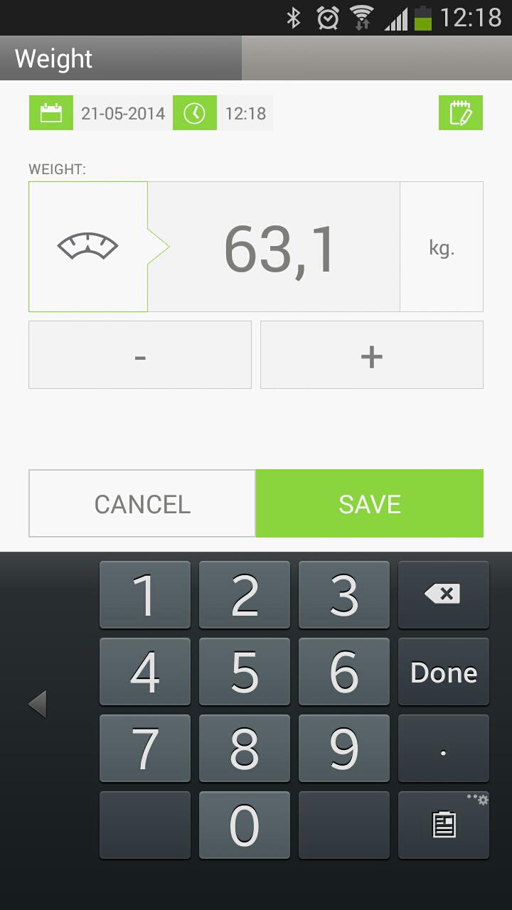 Weight Manager - Scaless