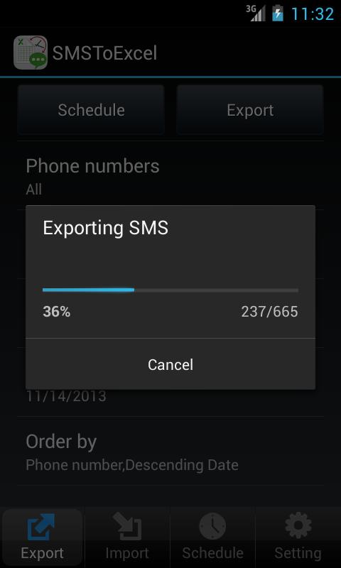 SMSToExcel