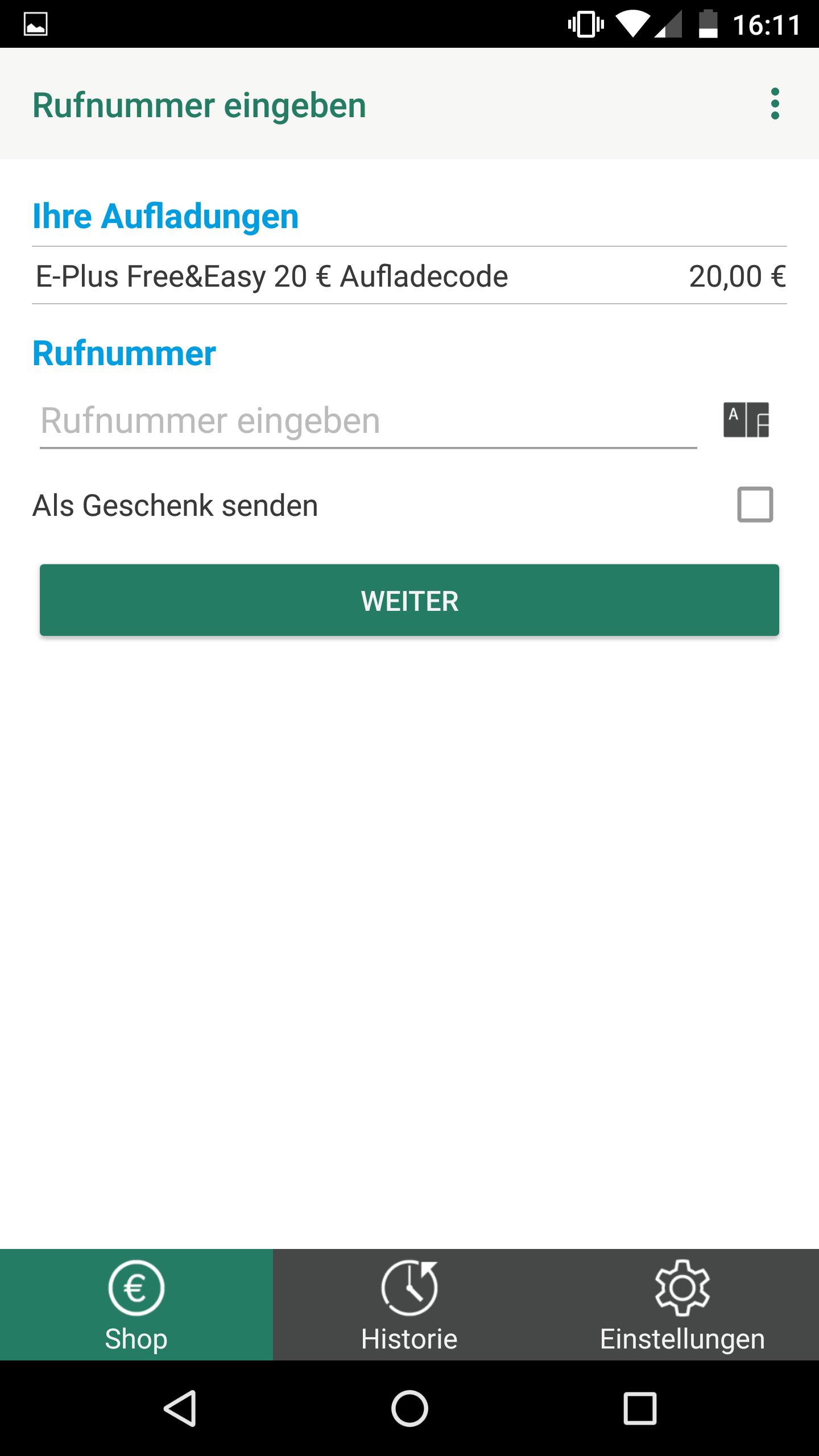 E-Plus - Prepaid Guthaben Aufladen