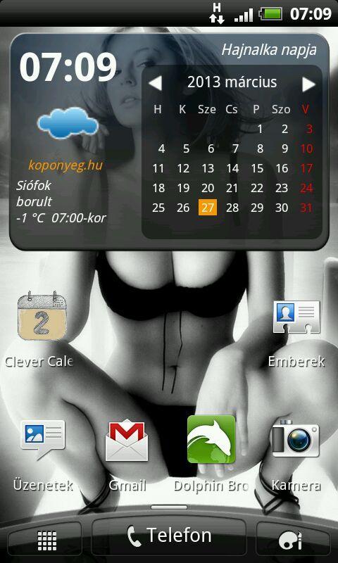 Weather and Calendar widget