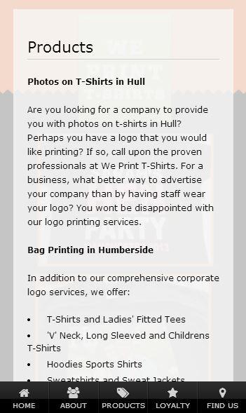 We Print T-Shirts