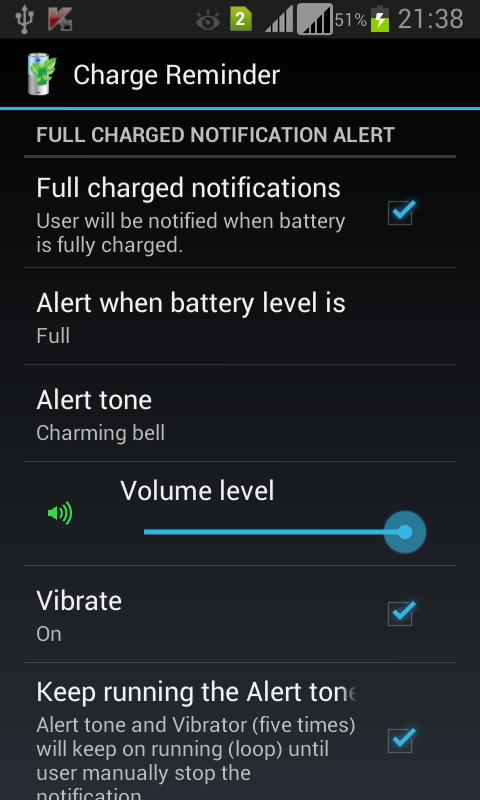 Charge Reminder