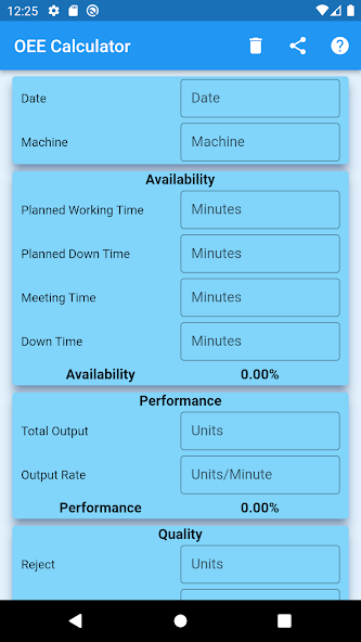 OEE Calculator
