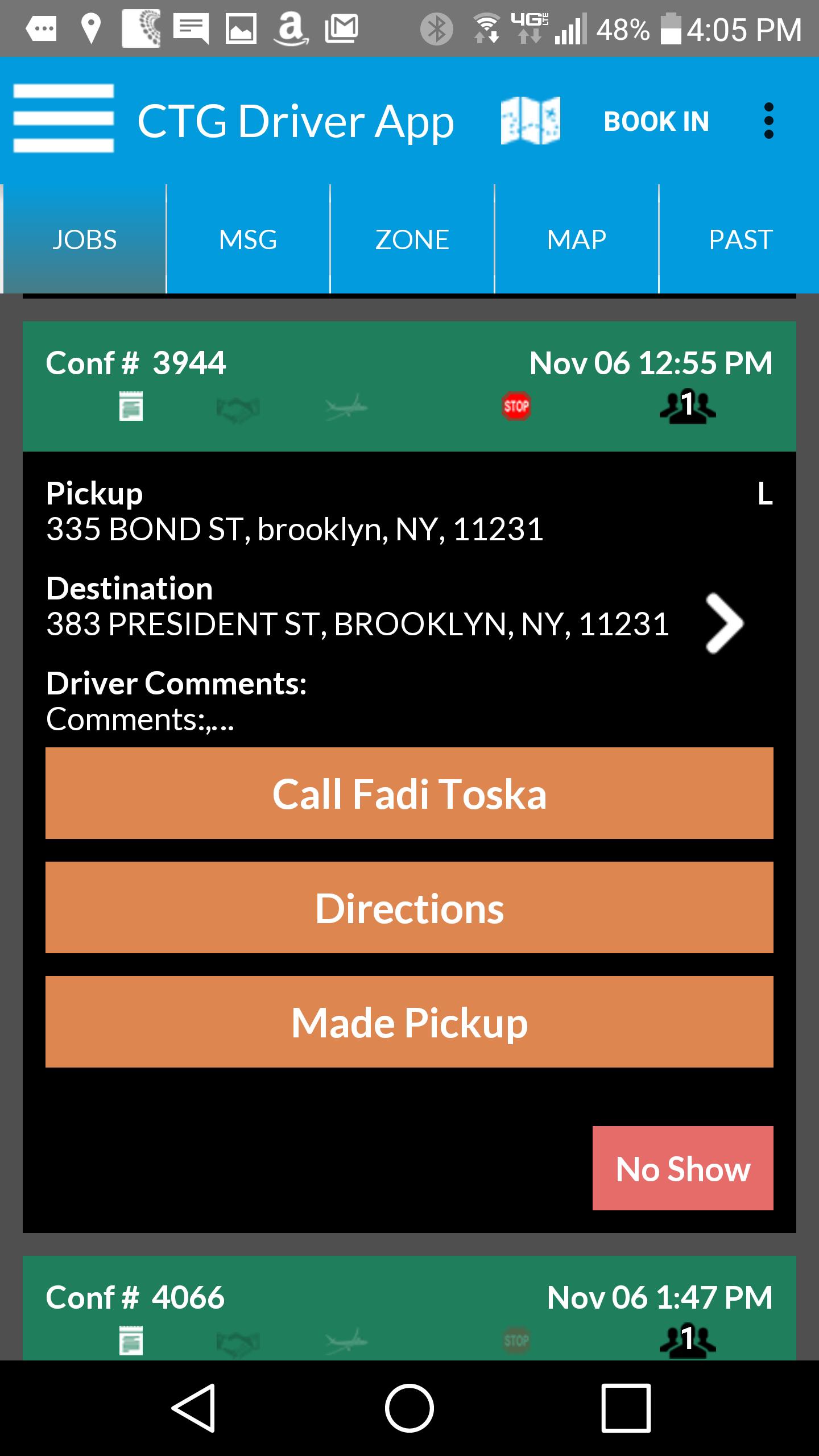 CTG Driver's App