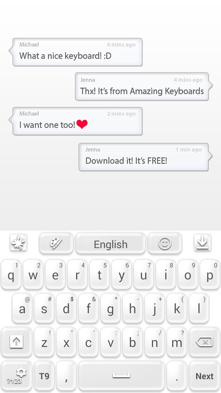 White GO Keyboard