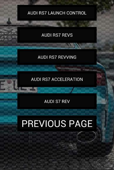 Engine sounds of RS7