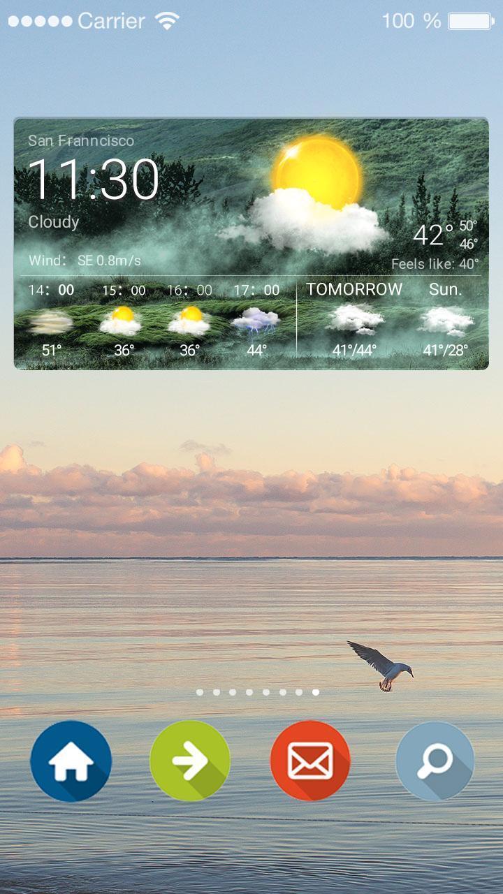 Daily Weather Report Widget