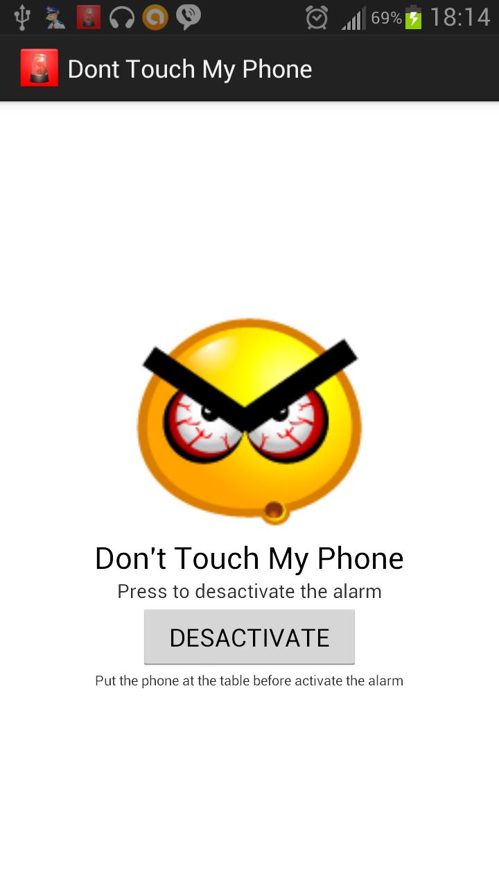 Don't touch my phone basic