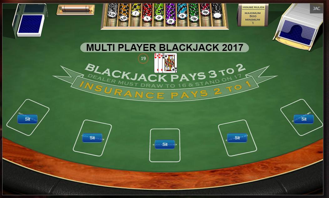 Multiplayer Blackjack 2017