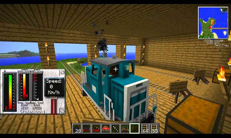 Train of Mine Block Craft