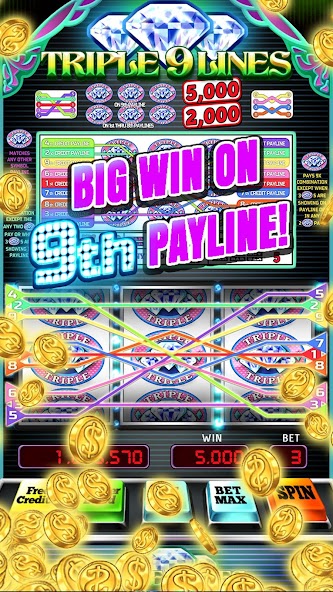 Triple 9 Lines Diamond Slots