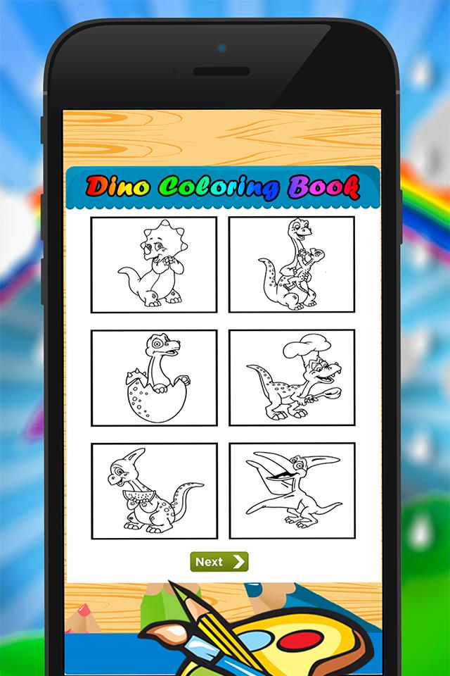 Dino Coloring drawing book