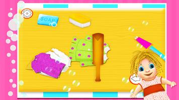 Laundry Girl Dirty Cloth Wash