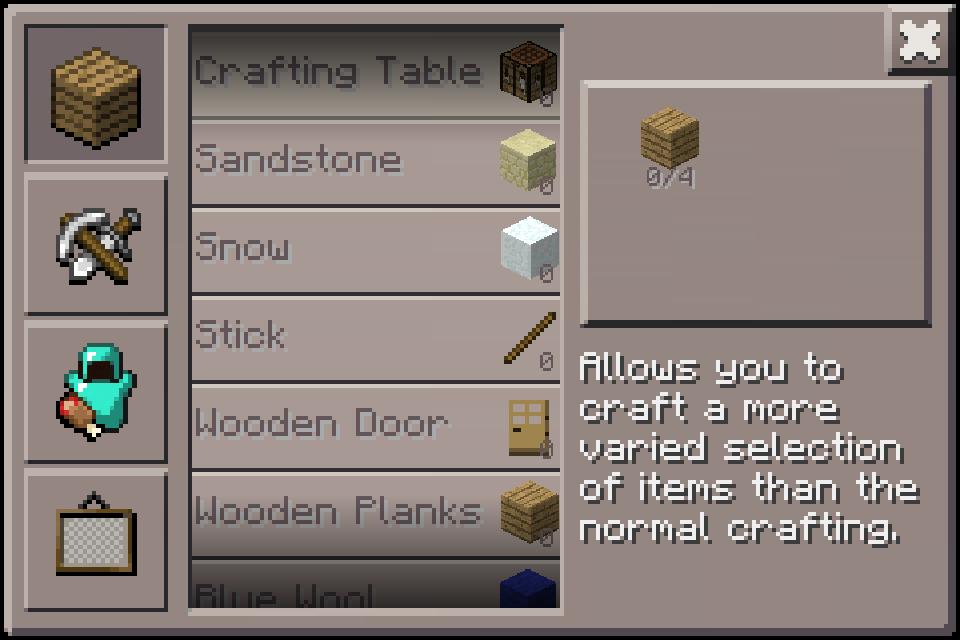 Crafting Guide Minecraft PE
