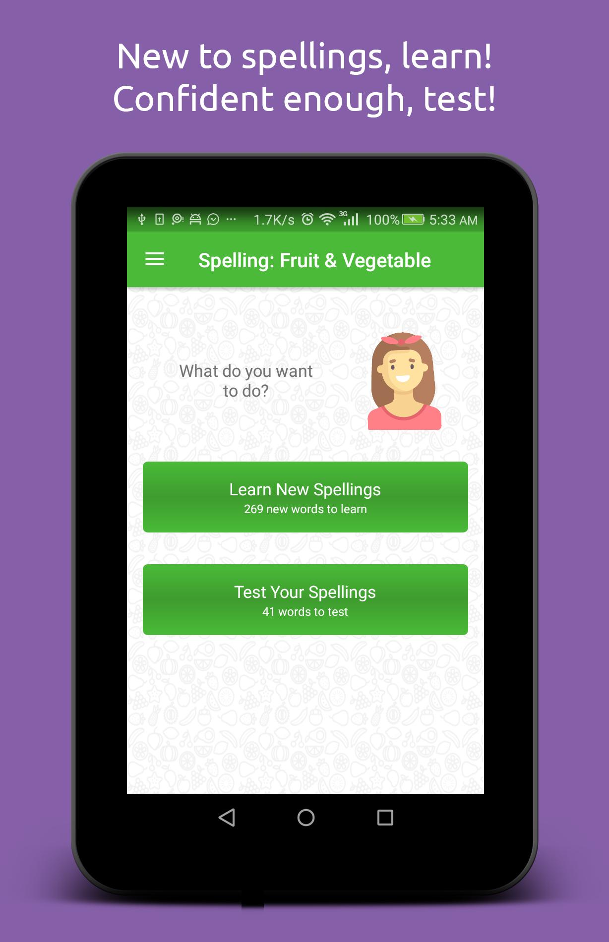 Spelling: Fruit & Vegetable