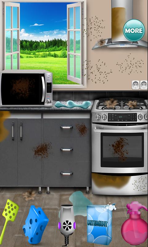 Cool Kitchen Cleaning Game