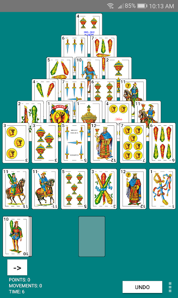 Spanish Pyramid Solitaire