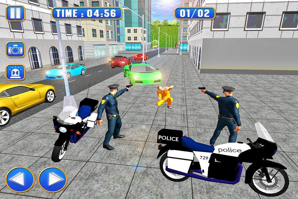 Police Chase Criminal Escape