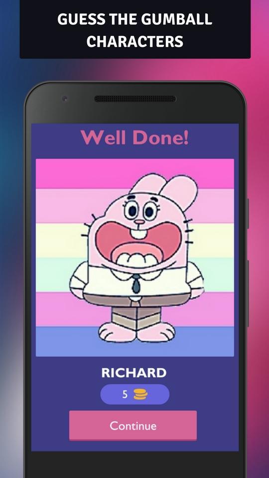 Guess Gumball Characters Game